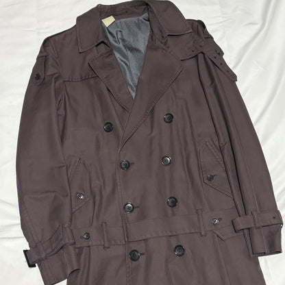 N.HOLLYWOOD Bordeaux Belted Trench Coat Size S