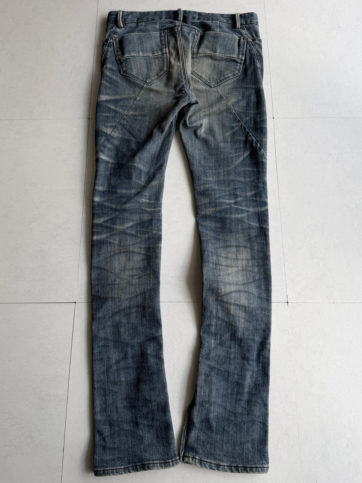 Johnny Wolf Faded Zip Flare Denim Size 2