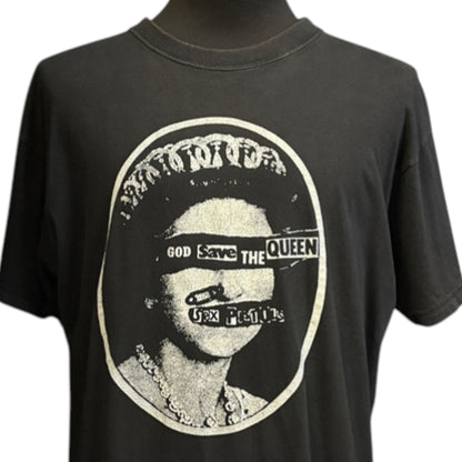 SEX PISTOLS 90s Vintage God Save The Queen T-Shirt Size XL