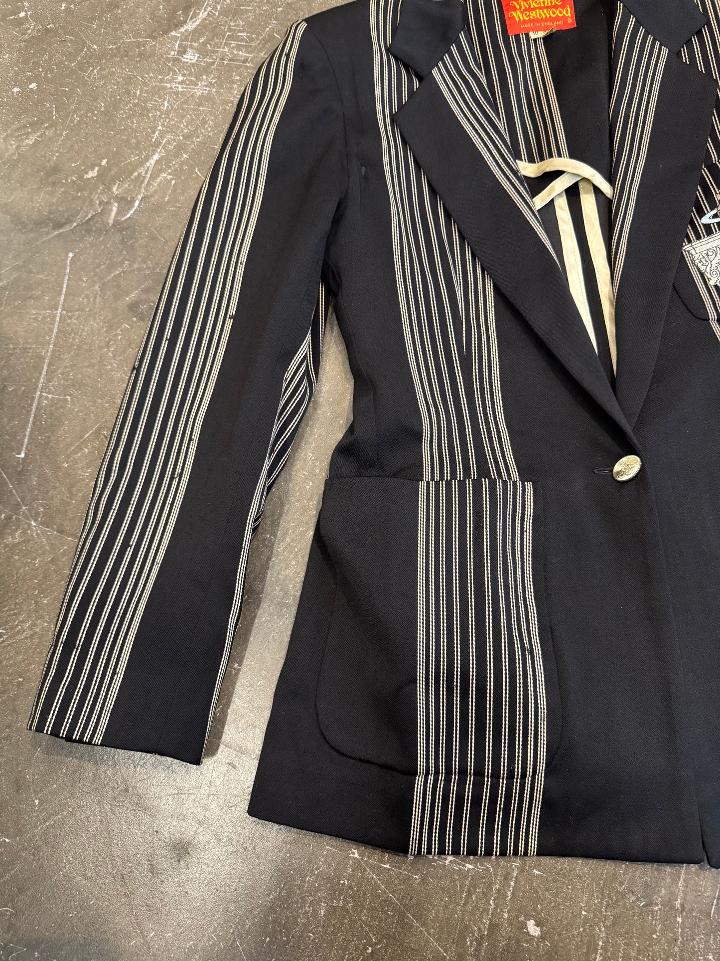 Vivienne Westwood Black Wool Long Sleeve Shirt Size 10