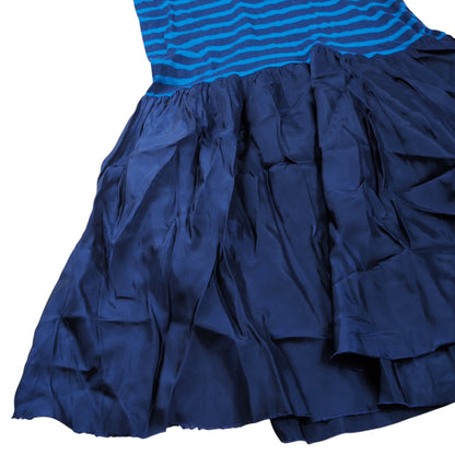 sacai luck Cupro Switching Layered S/S Top Blue Size 2