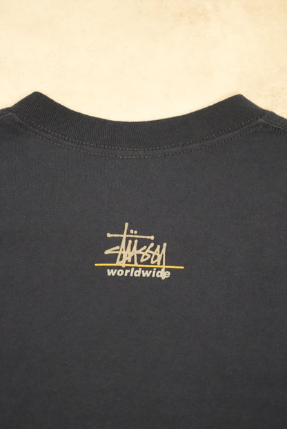 Stussy 90s-00s Navy Cotton Size S