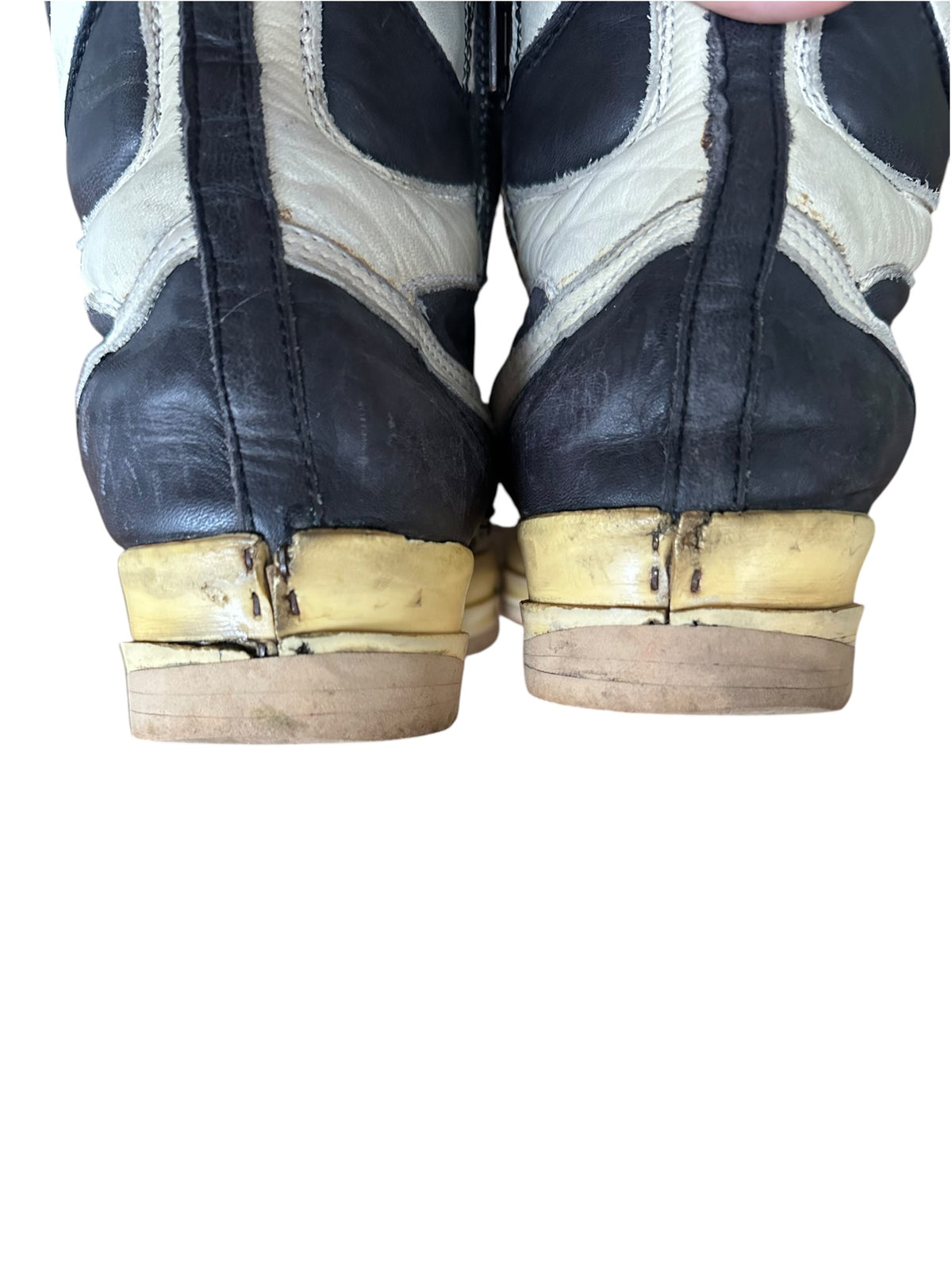 rick owens AW07 Oreo Dunk Hi-Top Sneakers