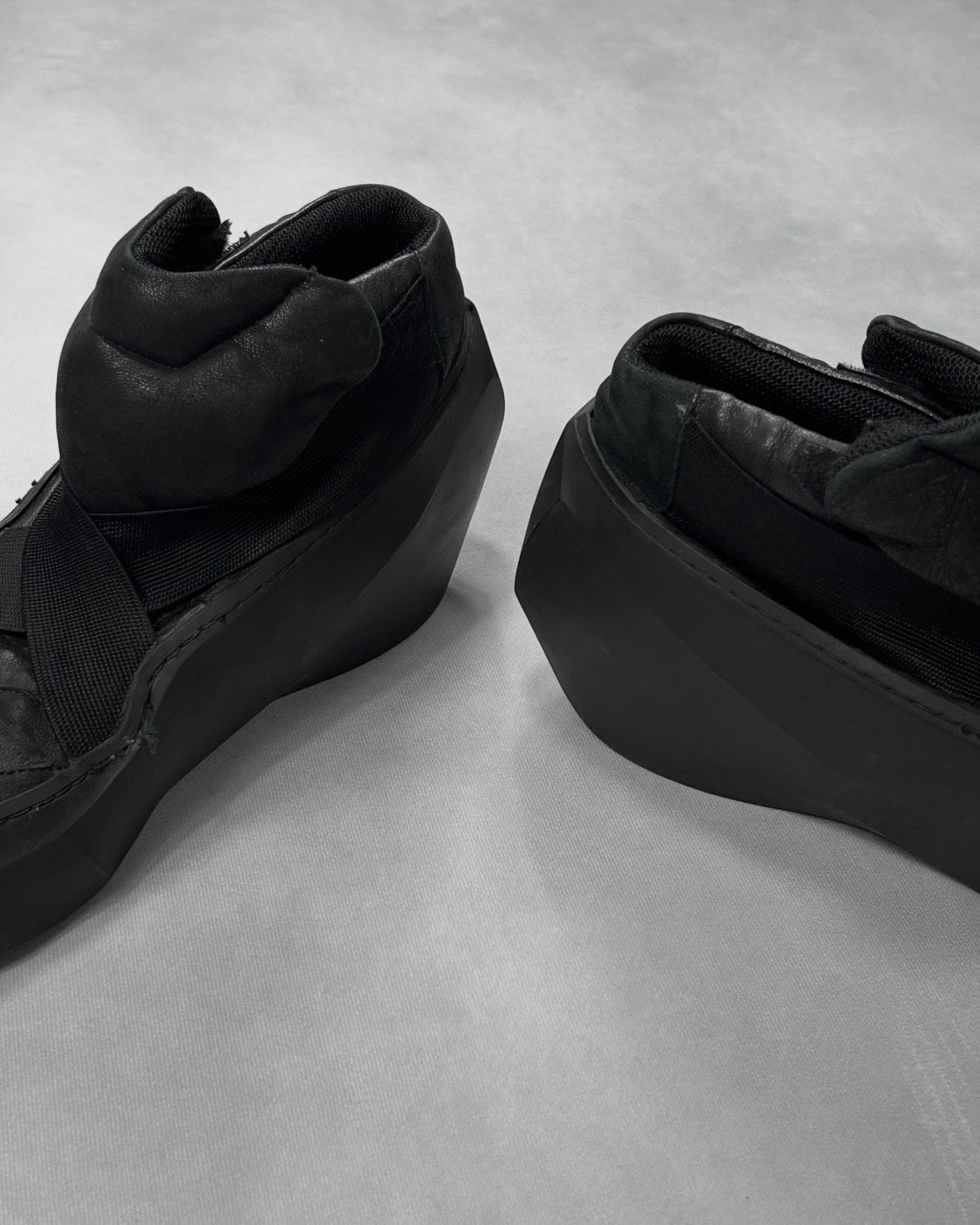 Julius Polygon Platform Goatskin Boots (S/S2015) Size 13