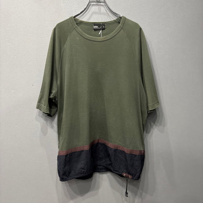 kolor Cotton Wool Switching Design Khaki Black Size 3