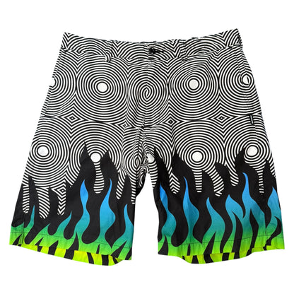 NEIGHBORHOOD x DSC Flame Pattern Gradient Shorts Size L