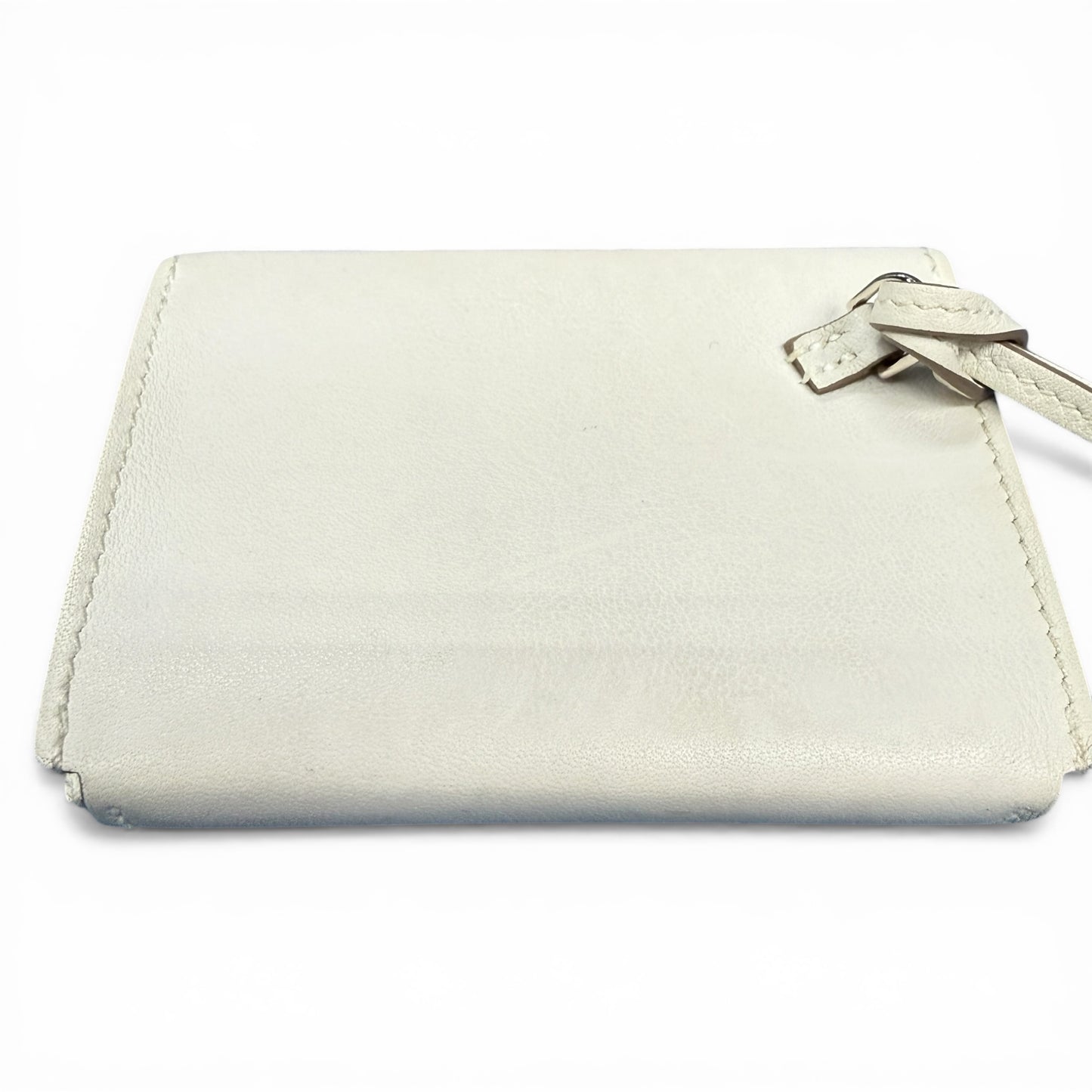 HERMES 2024 Hermèsnap Swift Leather Craie Card Size ONE SIZE