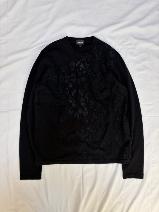 Just Cavalli Just Cavalli Black Wool Knit Size M