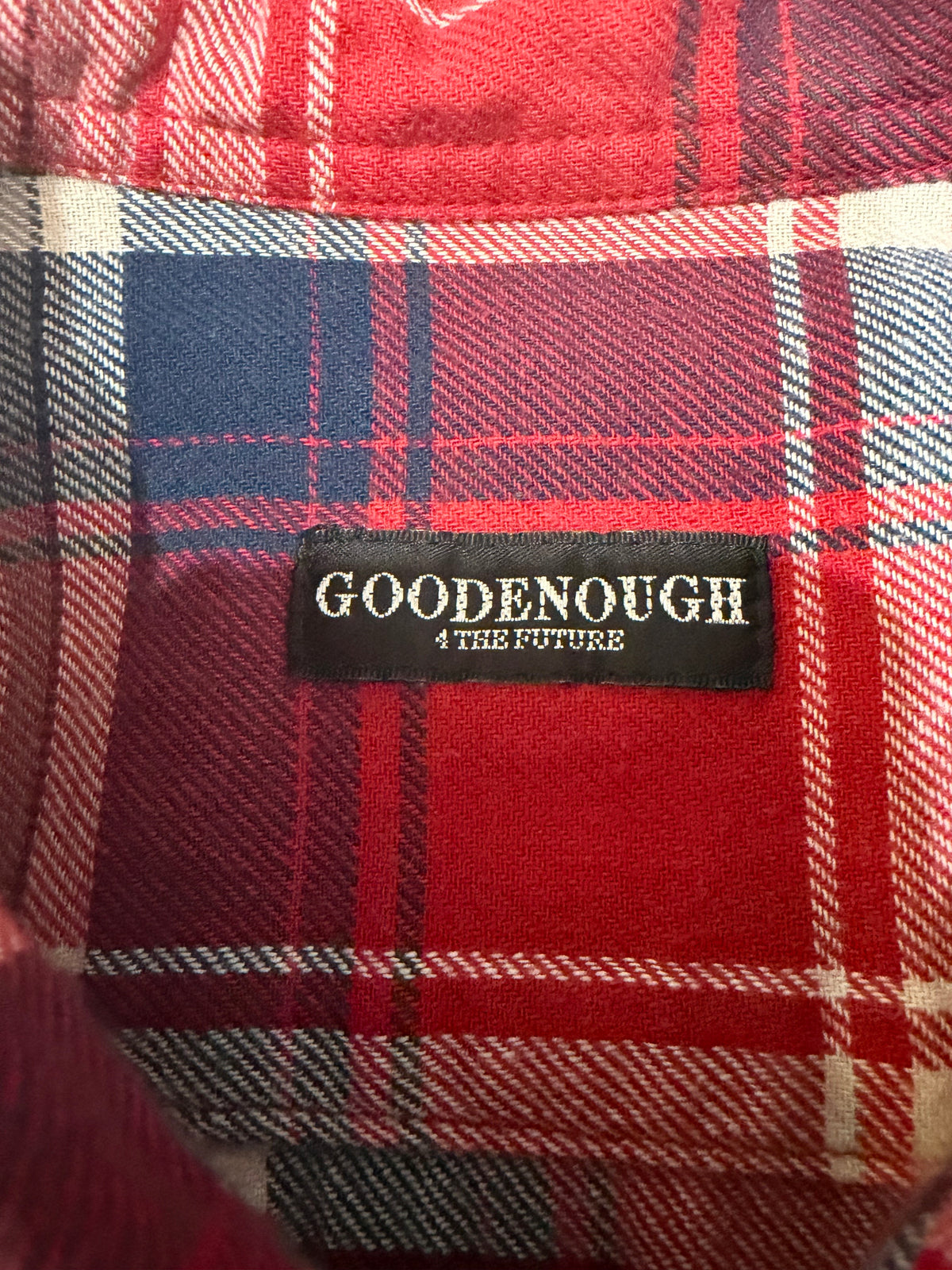 GOODENOUGH Blackboard Jungle Flannel Shirt Red Size 2