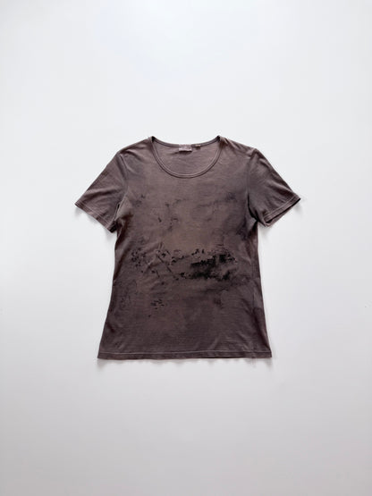 Helmut Lang 1999 SS Brown Short Sleeve Shirt Size XS