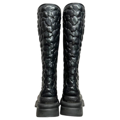 VALENTINO Atelier 03 Rose Rubber Platform Rain Boots Size 38