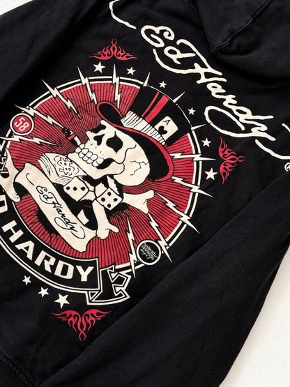 Ed Hardy Skull Design Zip Hoodie Size XXL