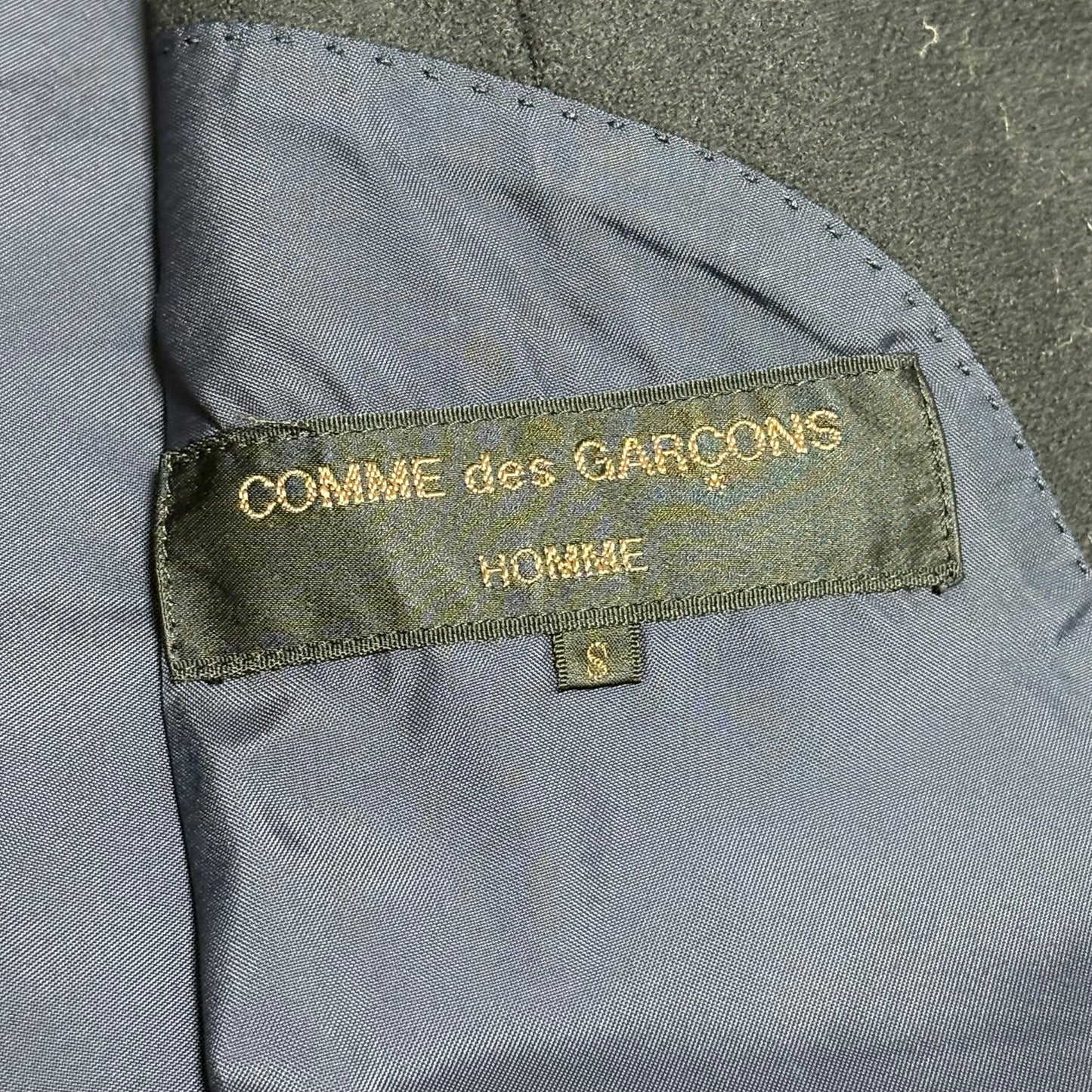 COMME des GARCONS HOMME 80s Navy Wool 2B Jacket Size S
