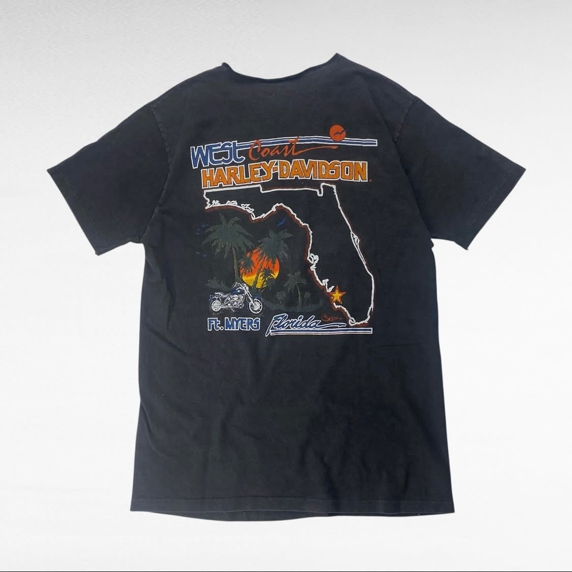 Harley Davidson 80s Short Sleeve T-Shirt Black Size S