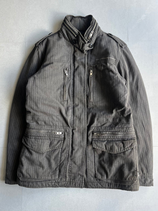 Neighborhood Work Cotton Jacket Gray Size M