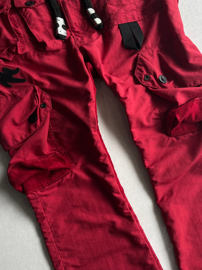 Vintage Red "Blood sweat&tears" Cargo Pants Size 40