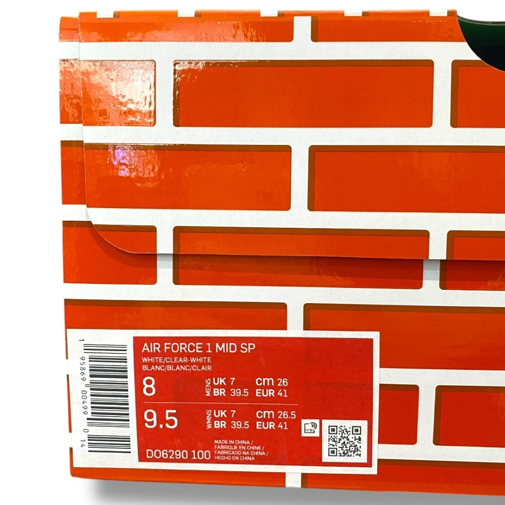 NIKE × OFF-WHITE Air Force 1 Mid SP Sneakers Gray Size 26cm