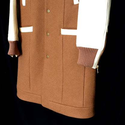 CRUCE&CO 16AW Varsity Chesterfield Coat Beige Size M