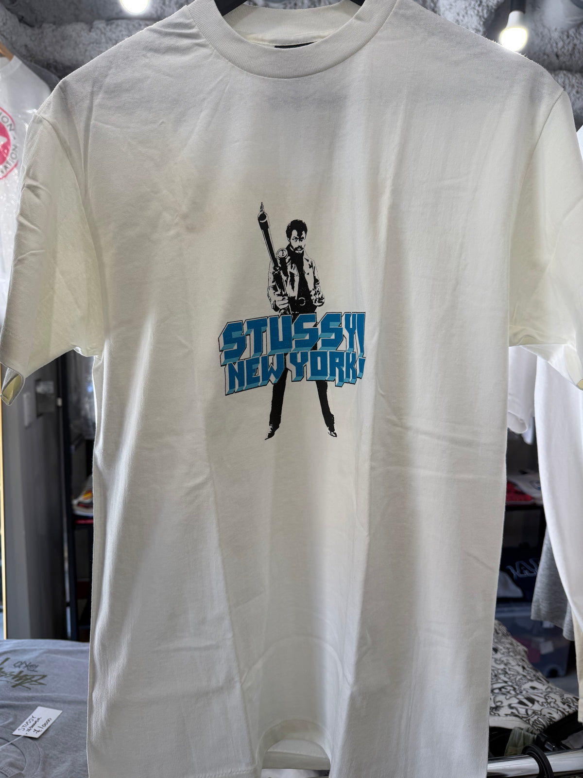 OLD STUSSY 90s "NEW YORK!" Chapter Tee White Size M