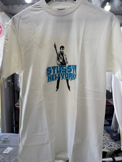 OLD STUSSY 90s "NEW YORK!" Chapter Tee White Size M