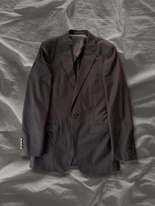 HELMUTLANG SS17 Cotton 1-Button Tailored Blazer Black Size 36R