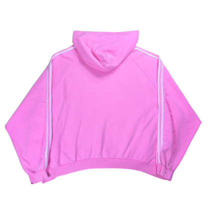 BALENCIAGA x adidas Logo Oversized Hoodie Pink Size 4
