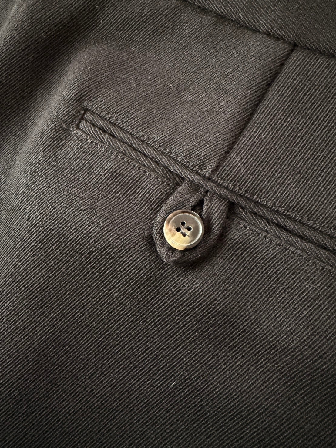 Martin Margiela Wool Mohair Plain White Tag Pants Black