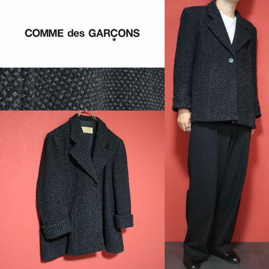 COMME des GARCONS 70s Vintage Tweed Short Coat Size FREE
