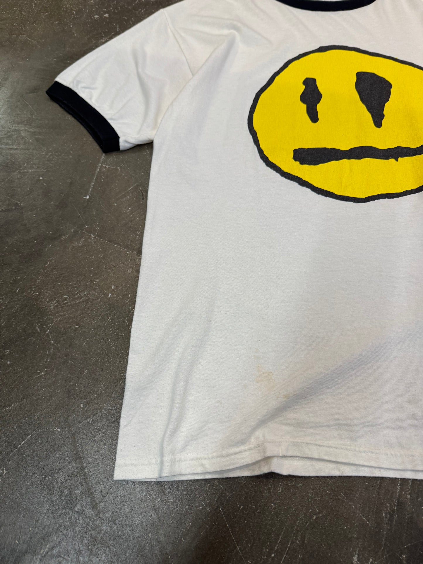 Vintage JERRY PINK White Cotton T-Shirt Size L