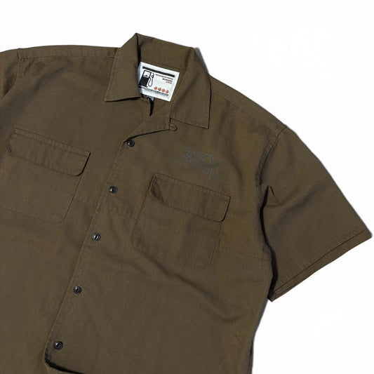 Japanese Brand NEIGHBORHOOD S/S Workshirt Green Size L