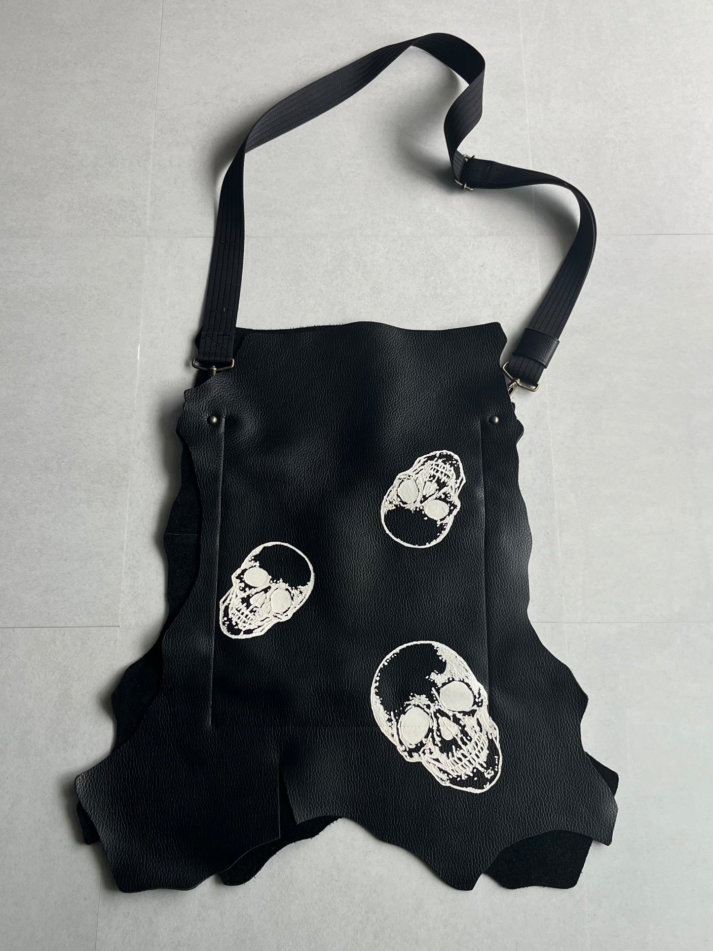 Beauty Beast Black Skull Bag