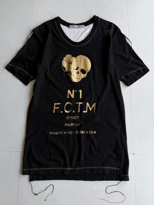 FranCisT_.MOR.K.S. Gold Skull Perfume Tee Size 2