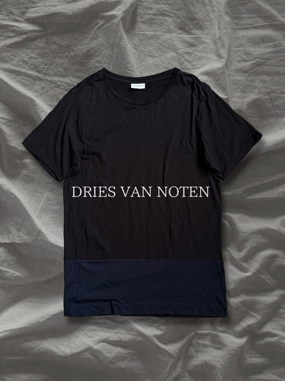 DRIES VAN NOTEN 10s Cotton Panel Line Blazer Black Size 34S