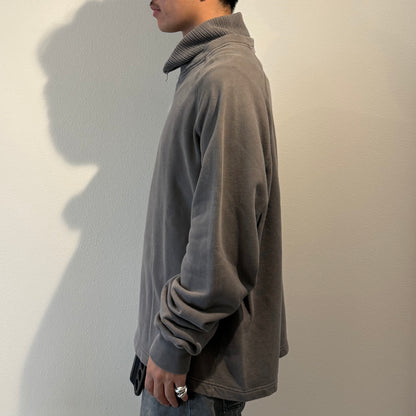 C.P. COMPANY half Half zip high neck long sleeve sweatshirt Gray Size XL