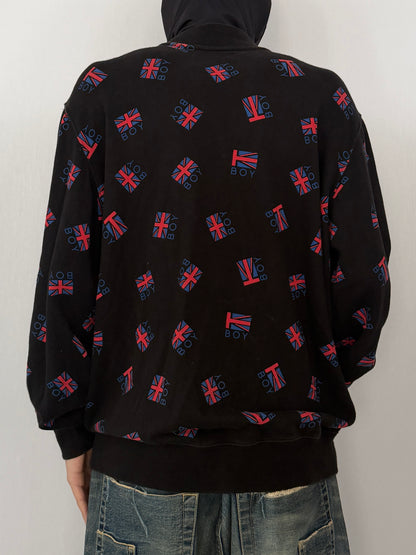 Boy London Union Jack Zip Jacket Cotton Size M