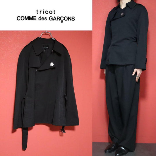 Comme des Garcons tricot 04AW Snap Button Pea Coat Size M