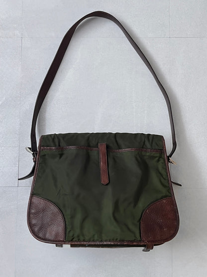 Prada Mix Material Shoulder Bag Multi Size F