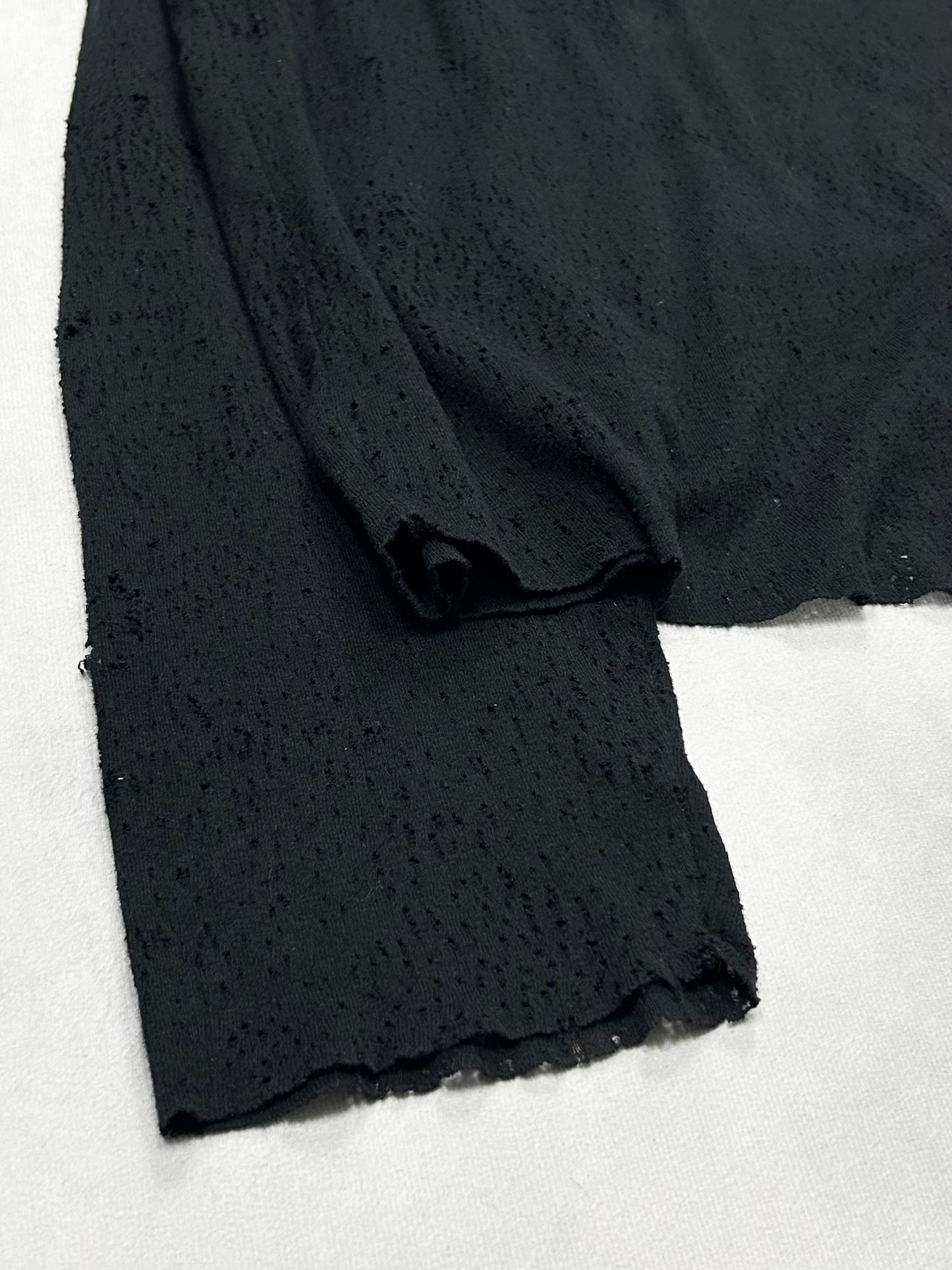 1017 ALYX 9SM Black Tattered Big Hoodie Size M