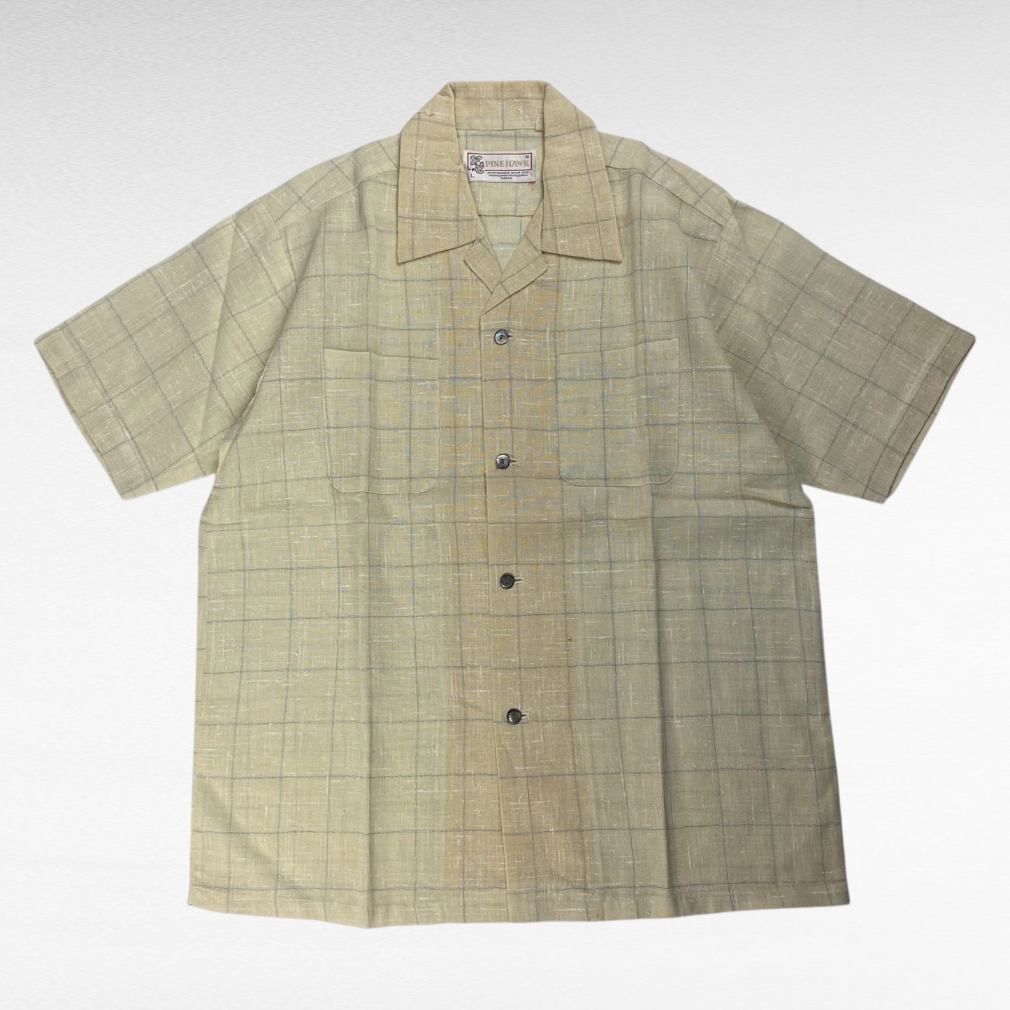 PINE HAWK 90s Open Collar Shirt Size L