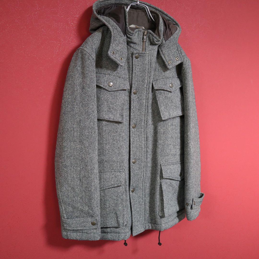 Paul Smith Herringbone Tweed Mods Coat Size M