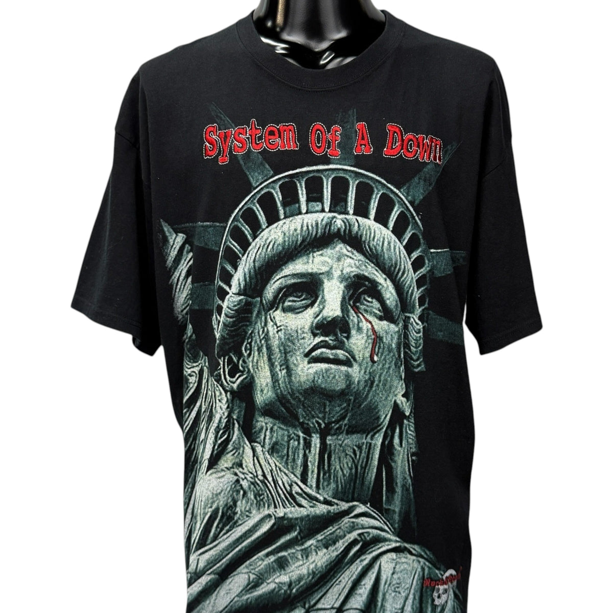 SYSTEM OF A DOWN Y2K "STATUE OF LIBERTY" Band T-Shirt Size XL
