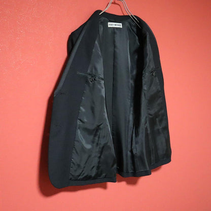 ISSEY MIYAKE 94AW Wool Silk Peak Lapel Blazer Black Size M