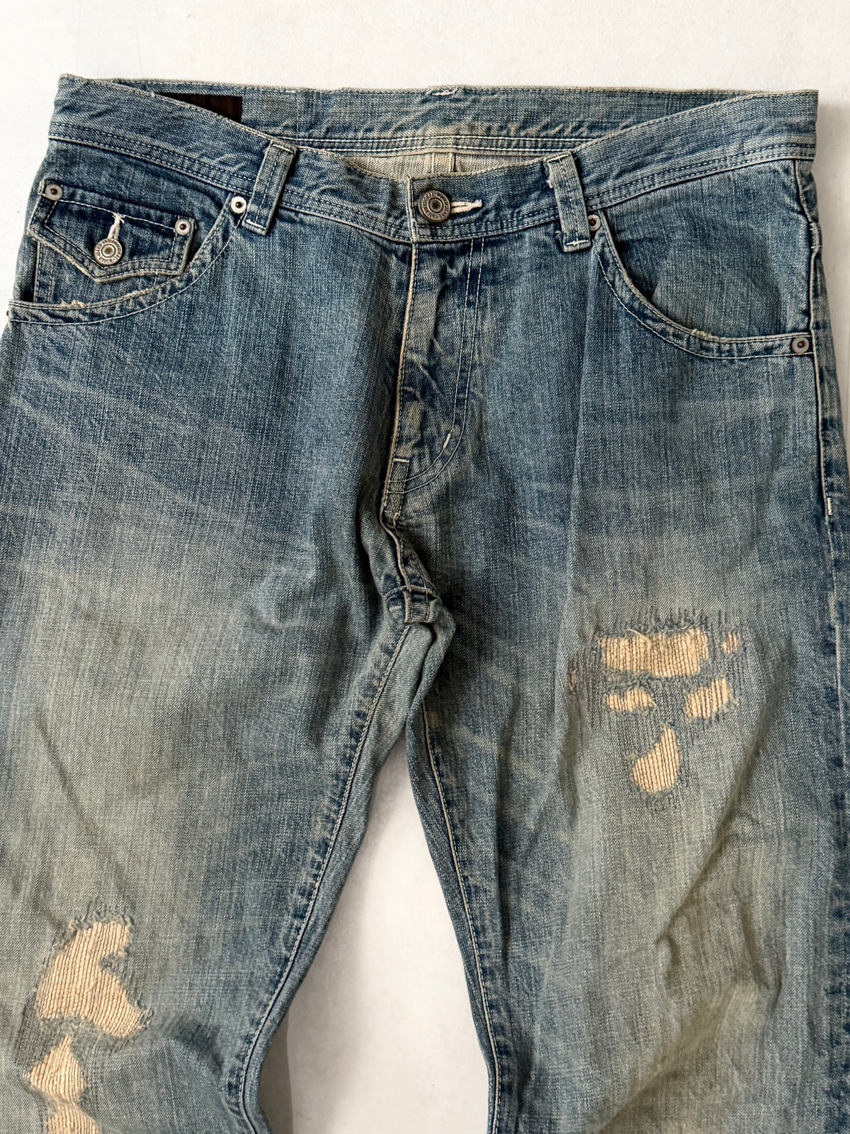 TETE HOMME Damaged Wide Pants Size LL