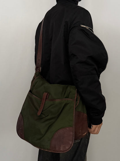 Prada Mix Material Shoulder Bag Multi Size F