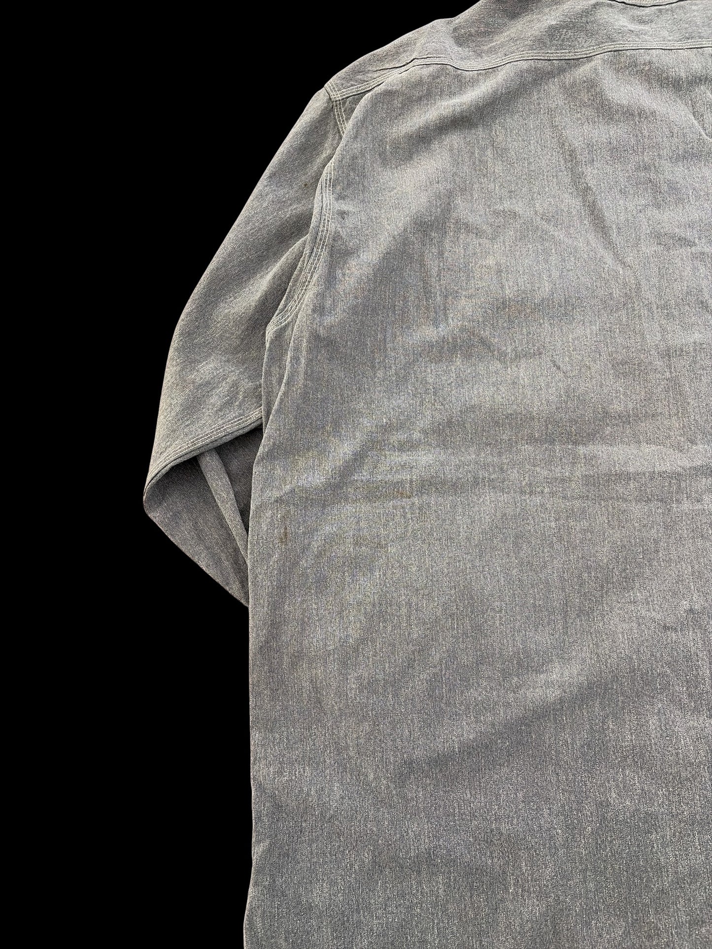 SUPER BIG-MAC 40s Black Chambray Shirt Size XXL