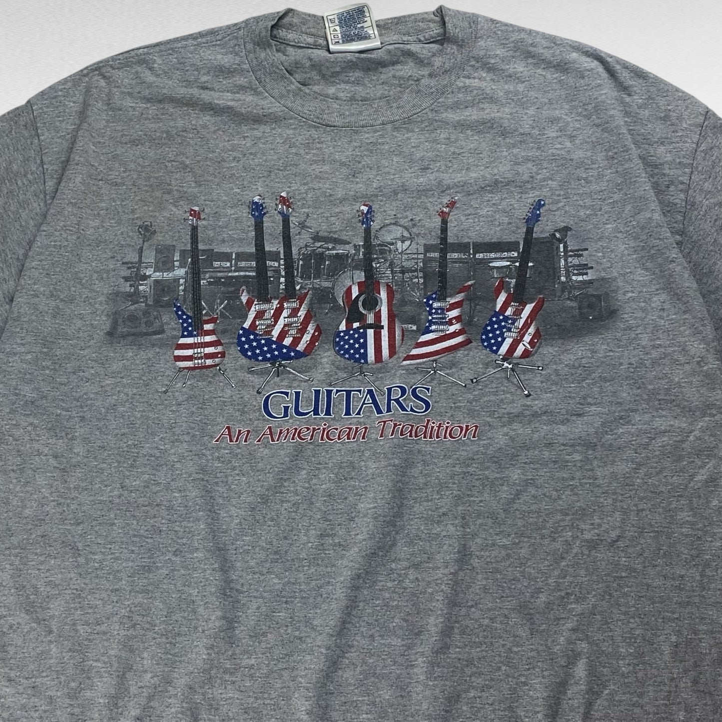 AAA Print T-Shirt Gray Size XL
