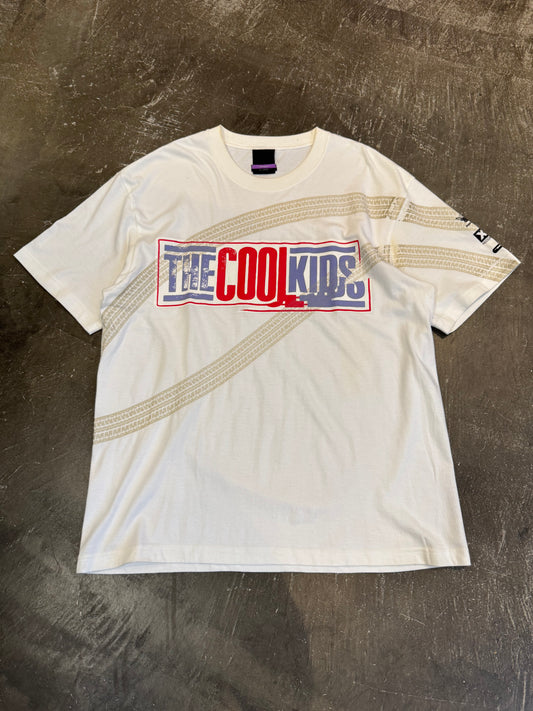Swagger White Cotton T-Shirt Size XL