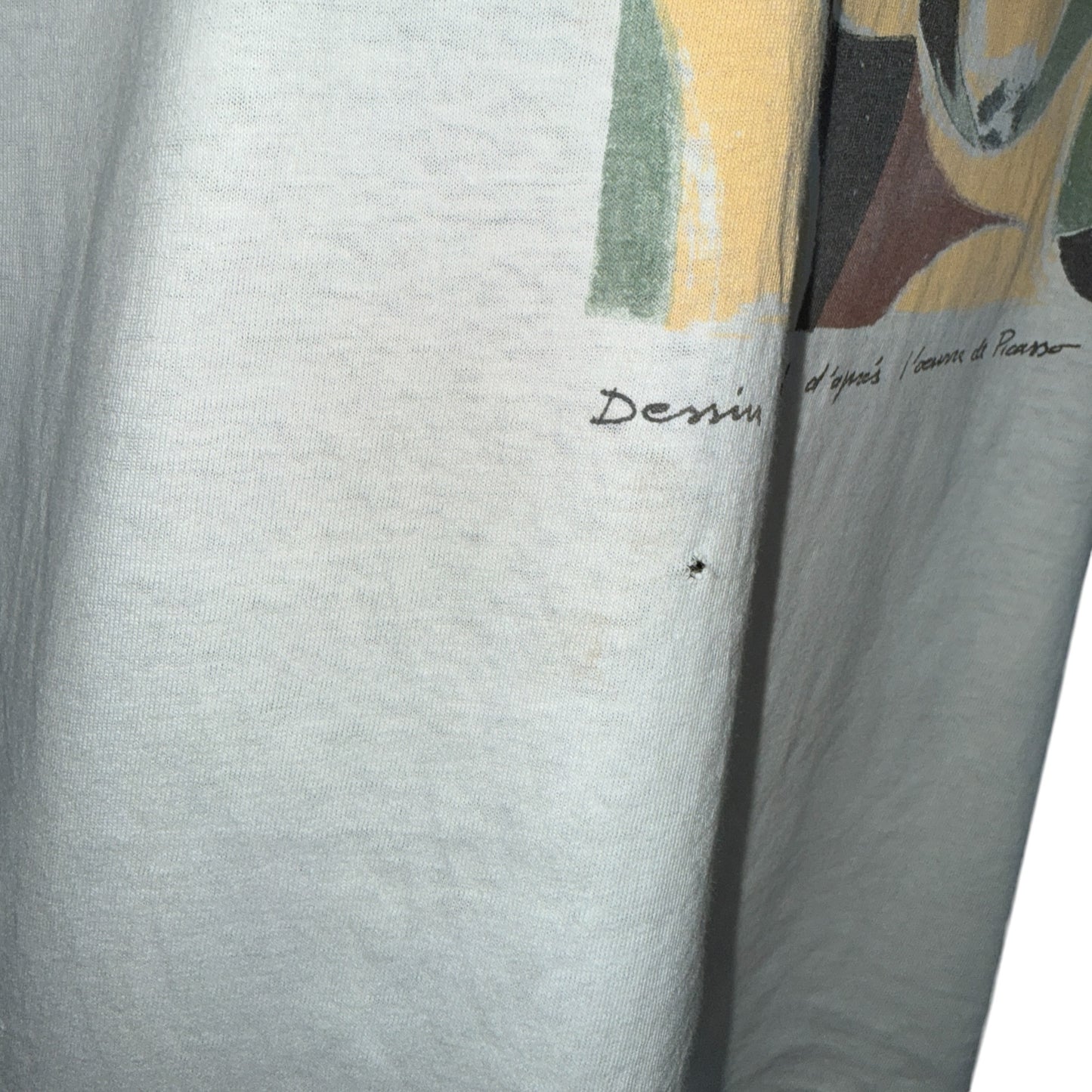 PABLO PICASSO 90s Cubism Art Print T-Shirt Size XL
