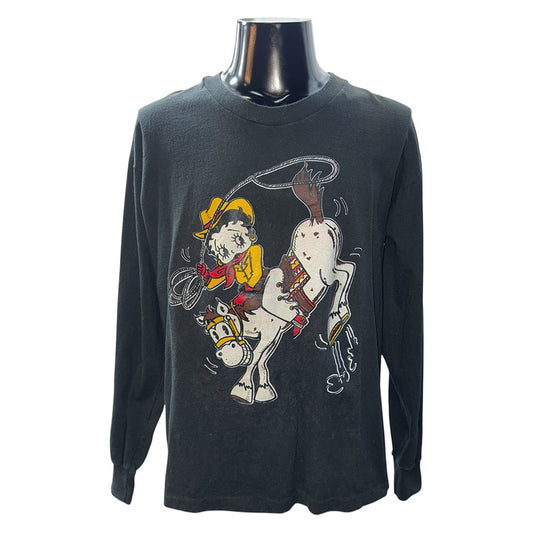 BETTY BOOP COWGIRL Long Sleeve T-Shirt Size L