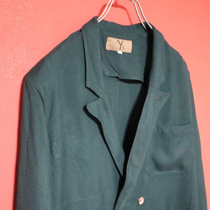 Yohji Yamamoto 80s Vintage Green Double-breasted Size 9